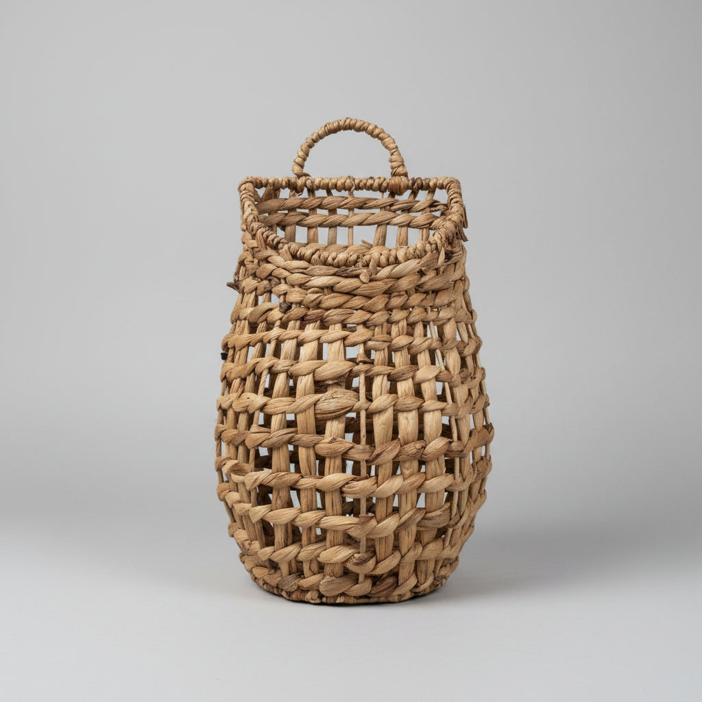 Rattan Hanging Wall Basket | 16.5"H