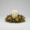 Yellow Billy Buttons Candle Ring