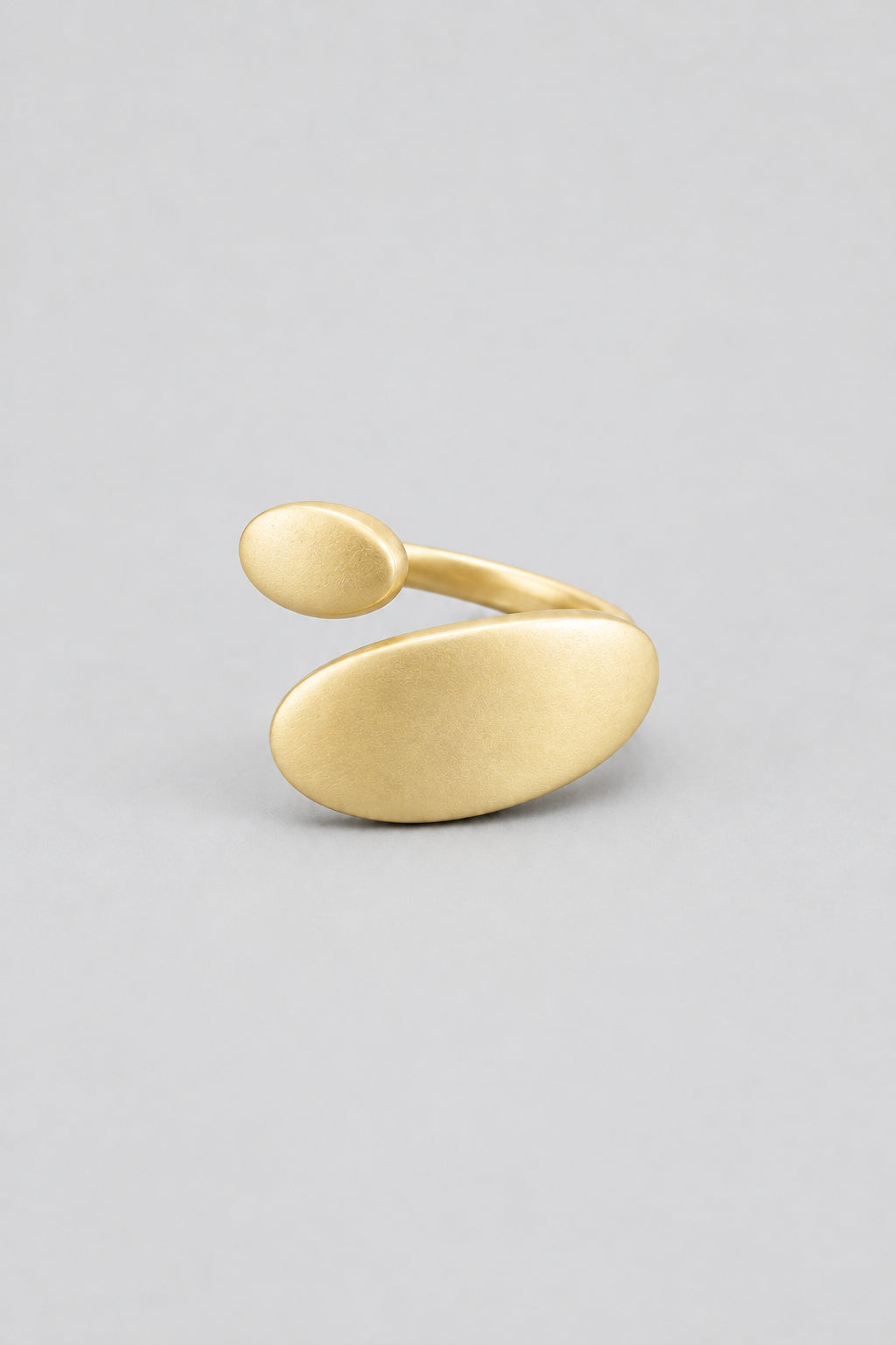 Minimalist Geometric Water Drop Open Ring