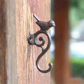 Cast Iron Bird S-Shaped Wall Hook