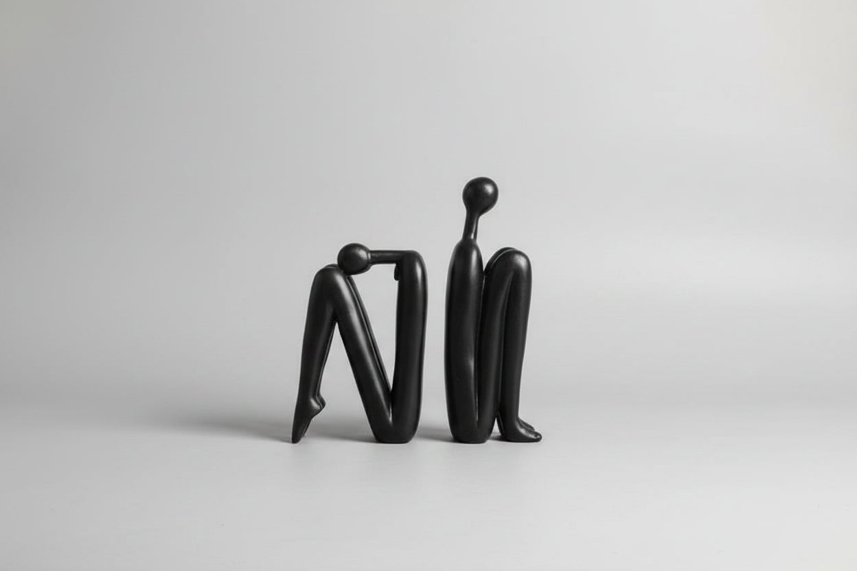 Black Modern Decor Bookends