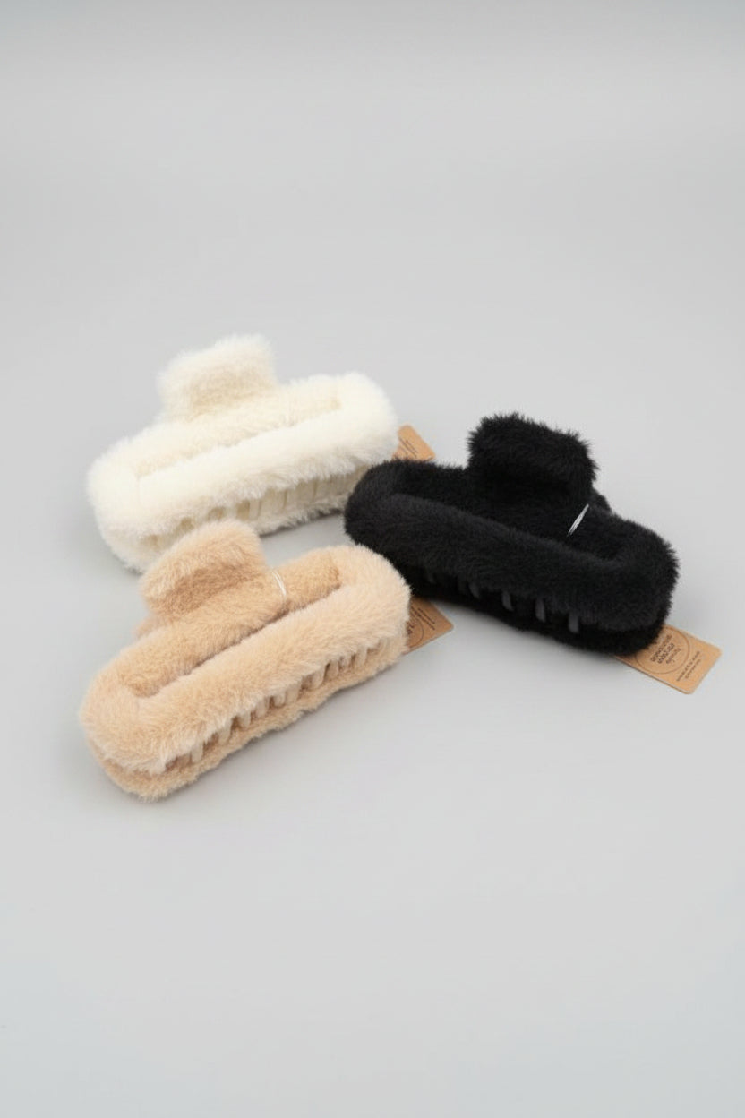 Plush Large Squared Hair Claws