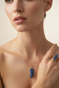 PHOEBE’S Kyanite Necklace &amp; Ring Set | Balance Stone Collection