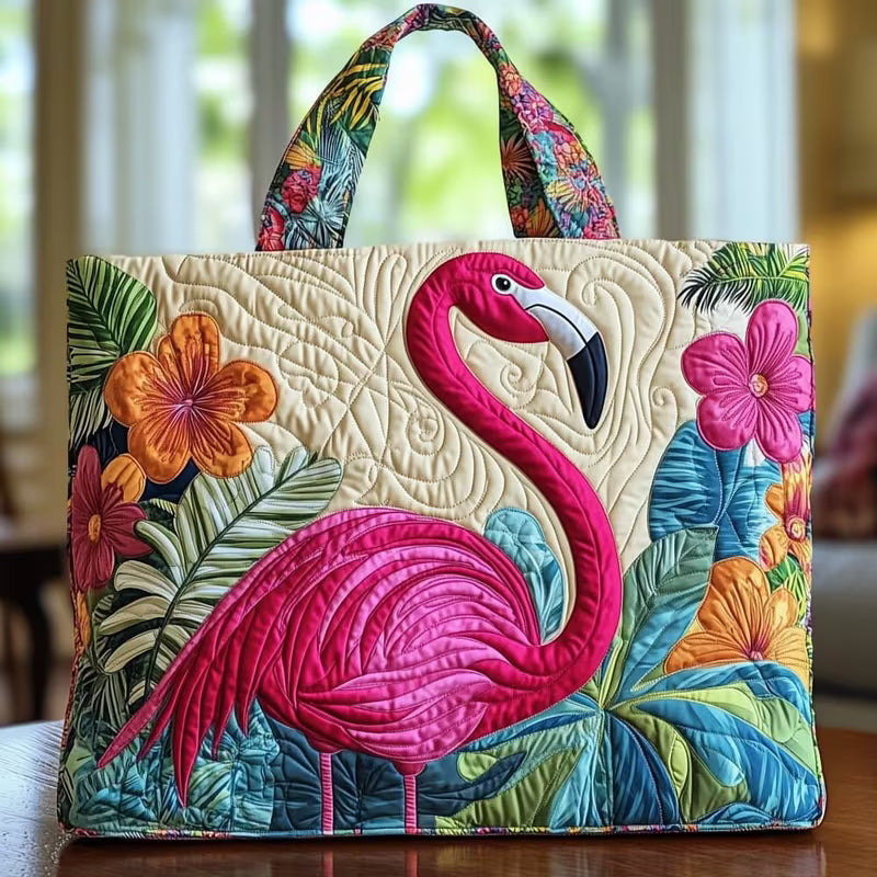 Flamingo Printed Tote Bag