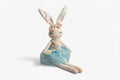 White Spring Time Floral Bunny