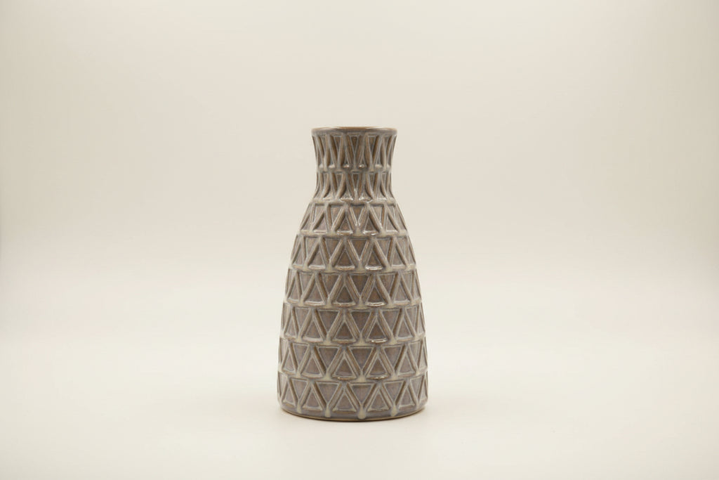Cream Reactive Glaze Vase