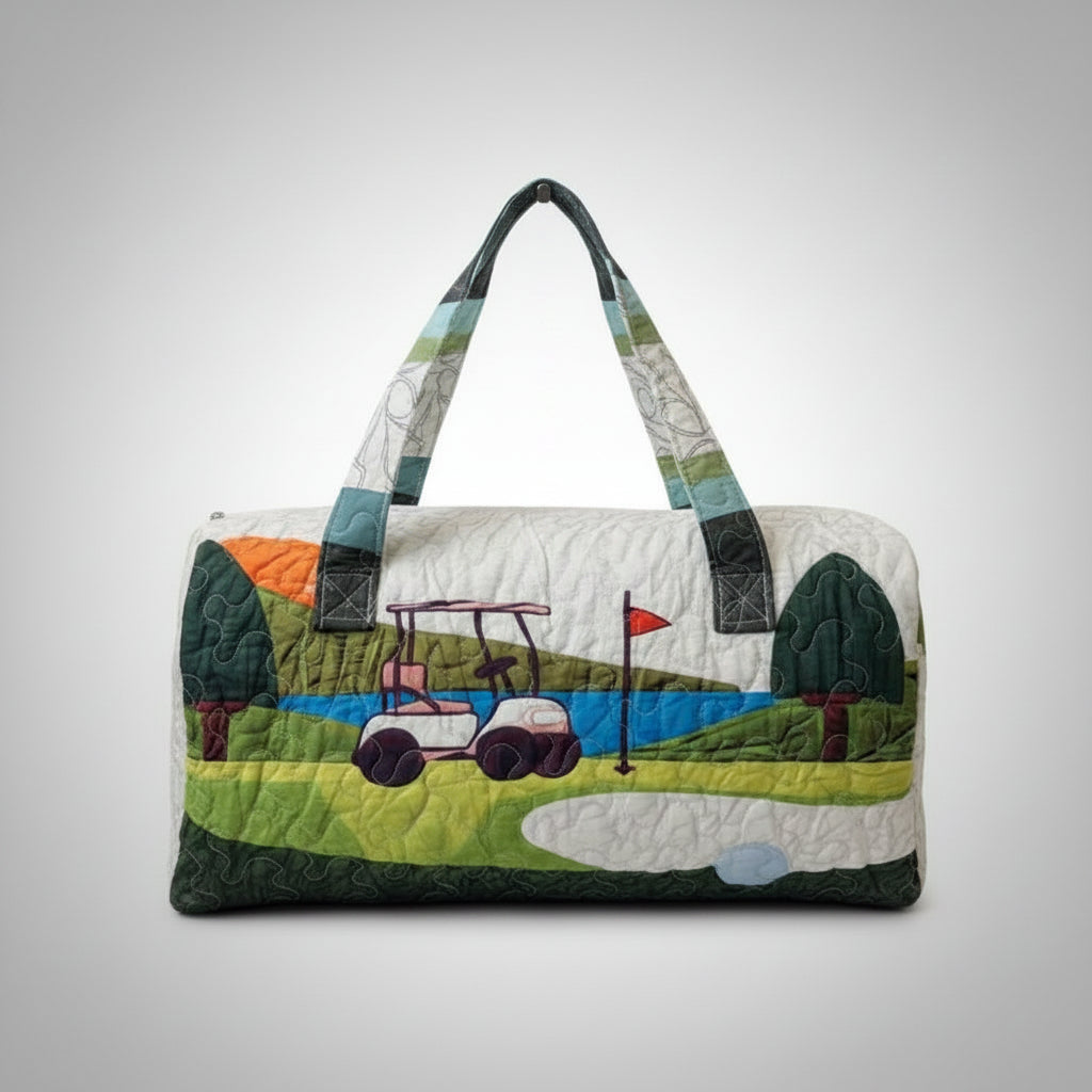 Golf Themed Bohemian 3D Quilted Handbag
