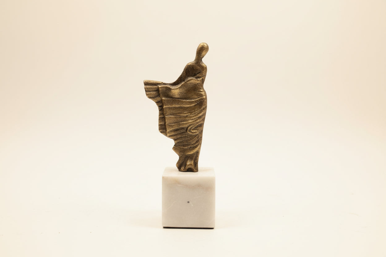 Gold Wind Blown Sculpture