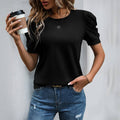 Casual Bubble Sleeve T-shirt