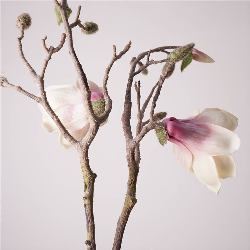 17.75" Soft Touch Silicon Magnolia Spray