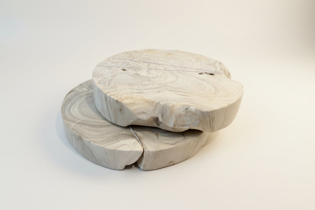Bleached Teak Wood Risers