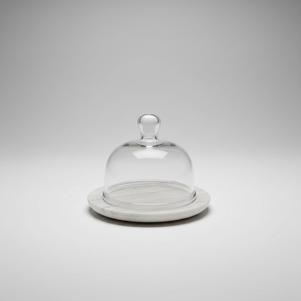 Glass and Stone Decorative Cloche