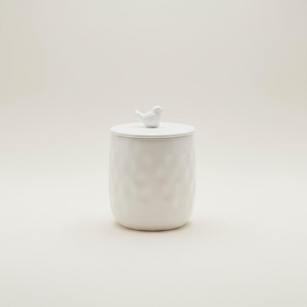 Ceramic Bird Canister