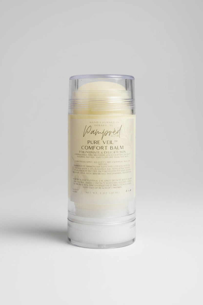 Pure Veil Comfort Balm for Intimate & Delicate Skin | Fragrance-Free Moisture Balm