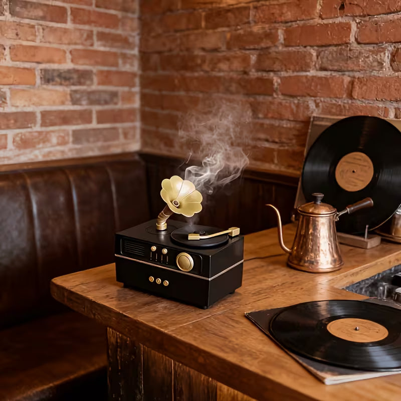 Vintage Record Player USB Humidifier