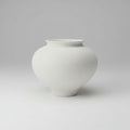 White Round Ceramic Moon Vase