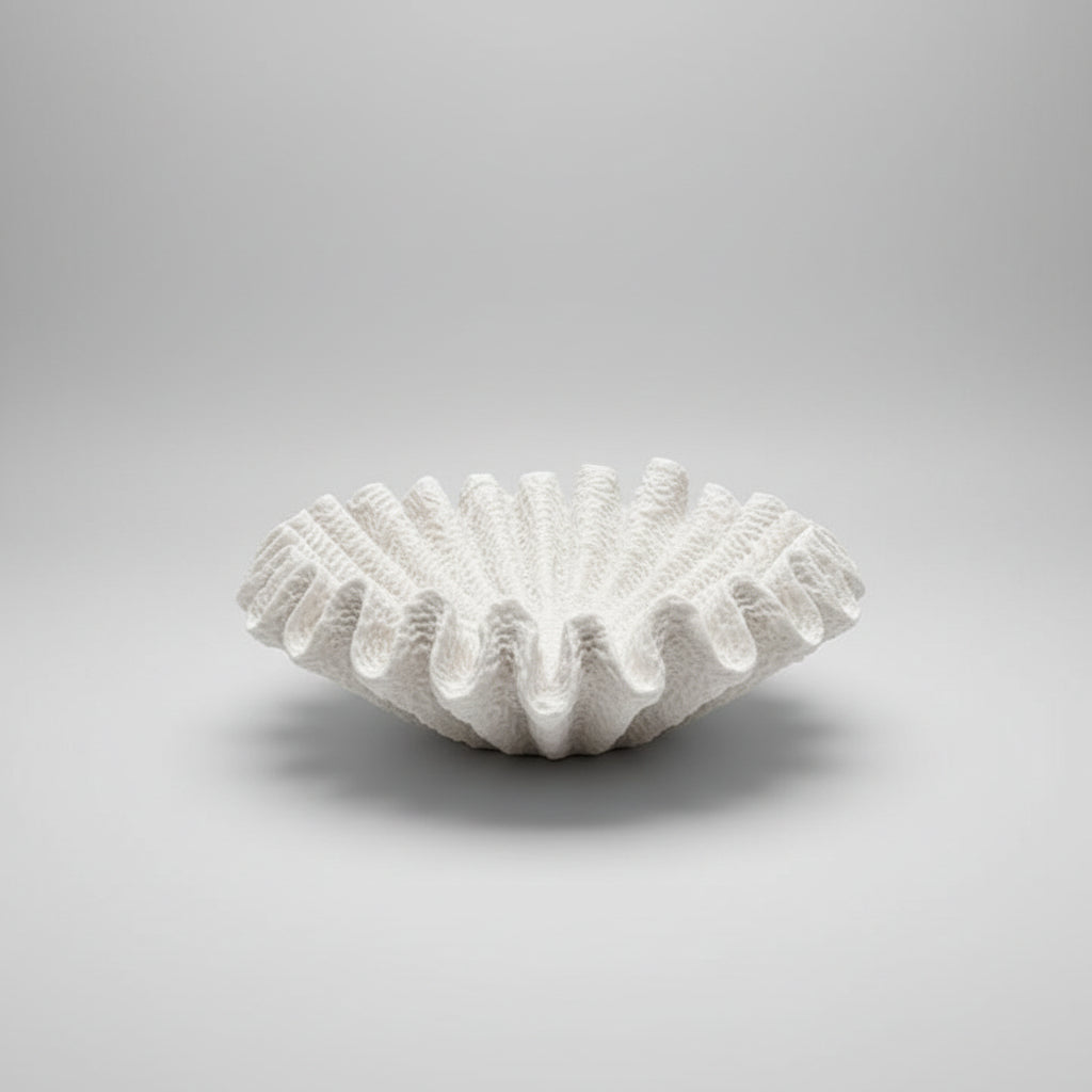 Coral Ruffle Bowl