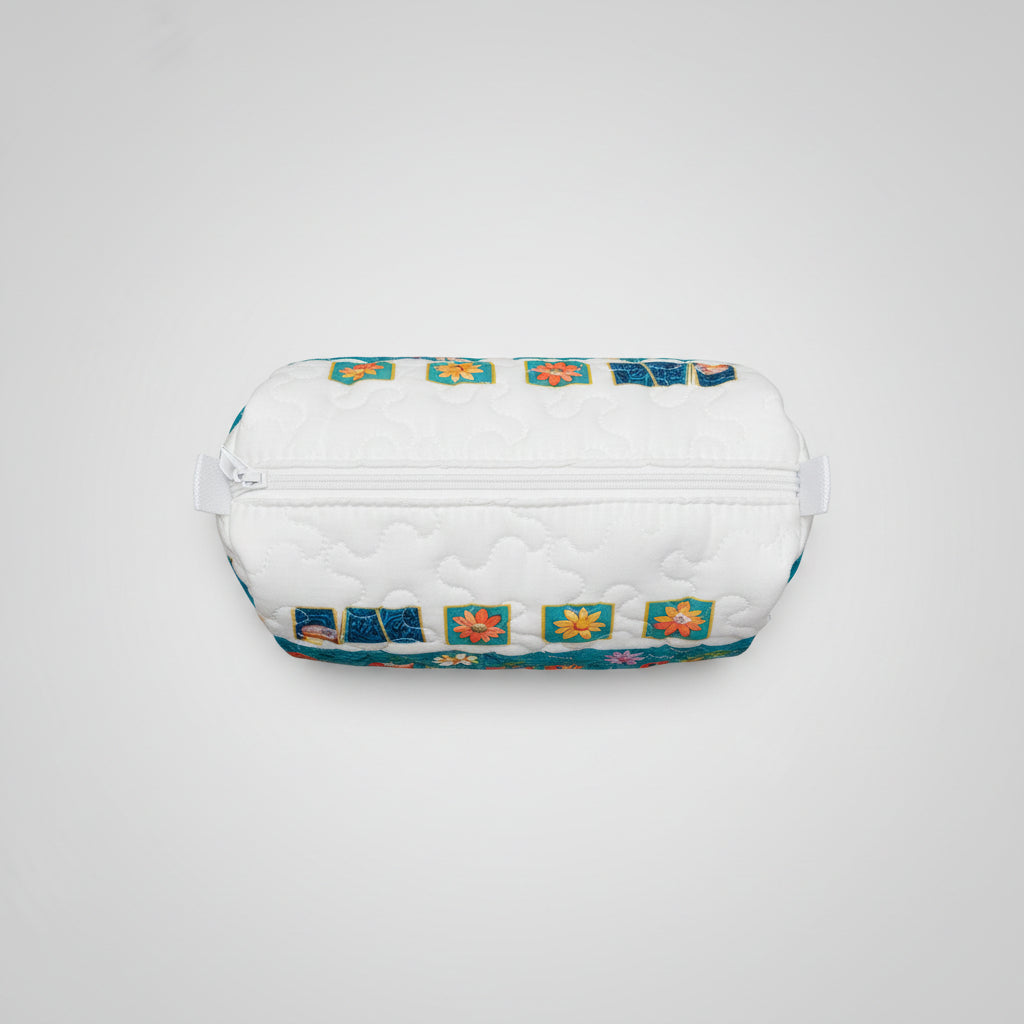 Flower Bus Quilted Makeup Bags