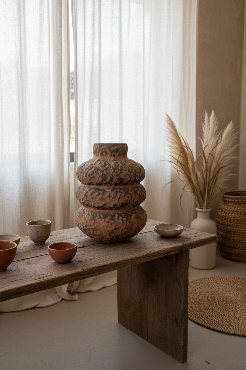 Three Tier Coiled Vase