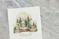 Holiday Snow Globes - Swedish Dish Cloth