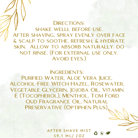 Cash Luxury After-Shave Elixir (Oud Edition) by Pampere'd