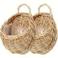 2pcs Woven Hanging Basket