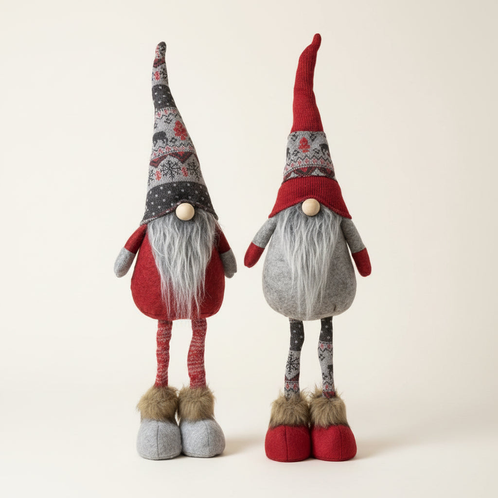 Snow Lodge Standing Gnomes