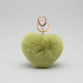 Heart Shaped Plush Bag Charms