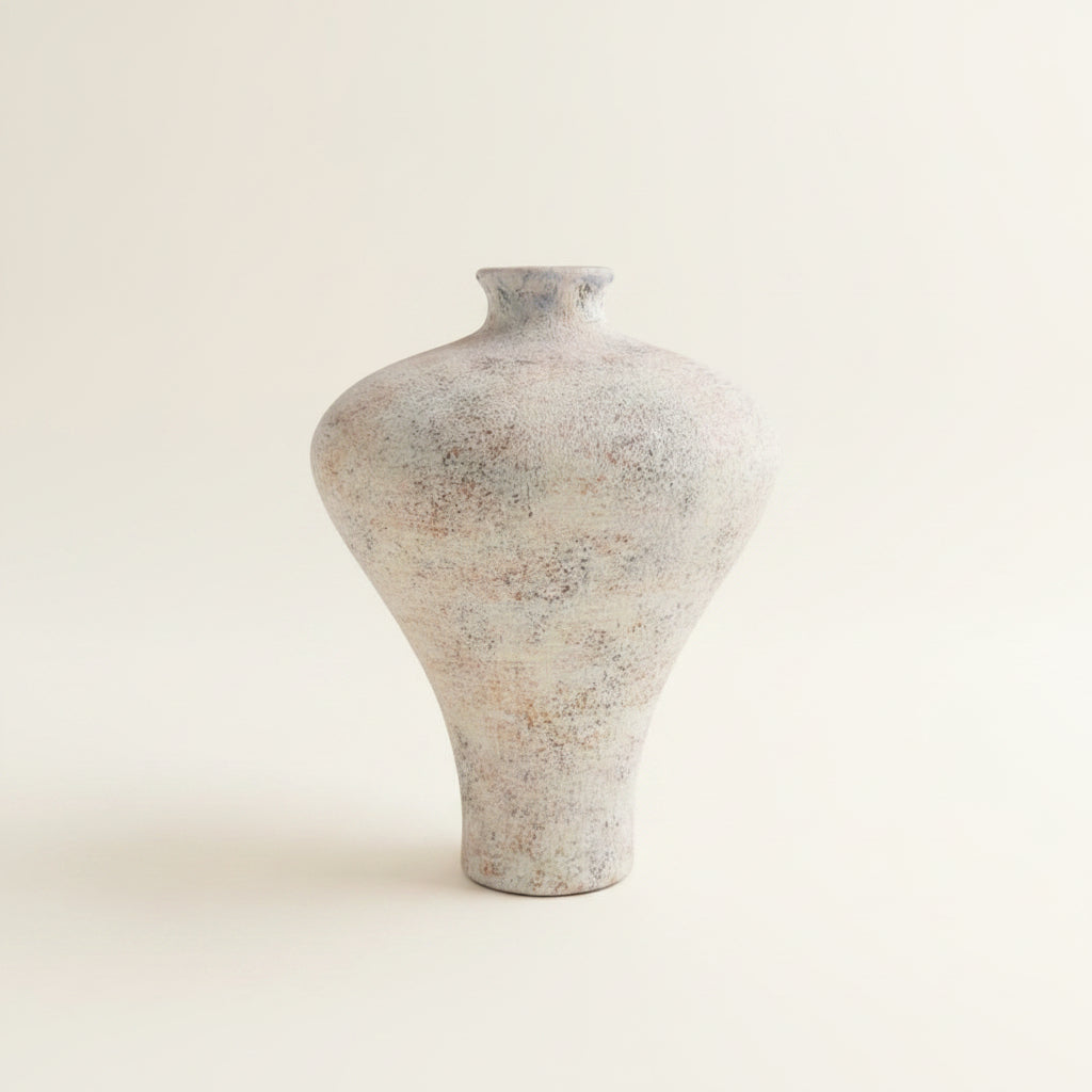 Hourglass Tall Ceramic Vase