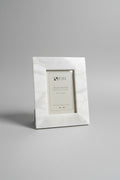 White Marble Stone Picture Frame | 4x6"