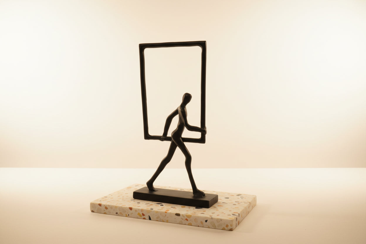 Black Steel Figures with Frames
