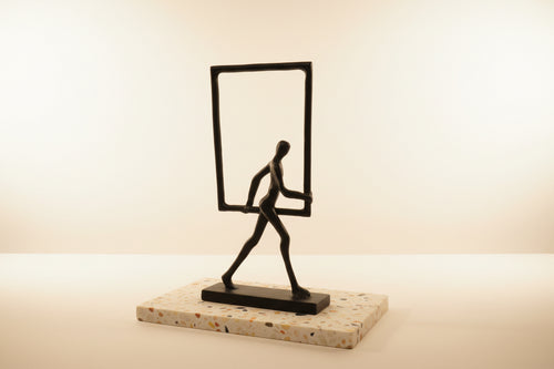 Black Steel Figures with Frames