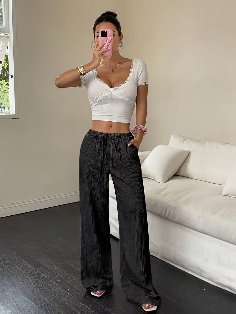 Women's Elegant Wide-Leg Pants