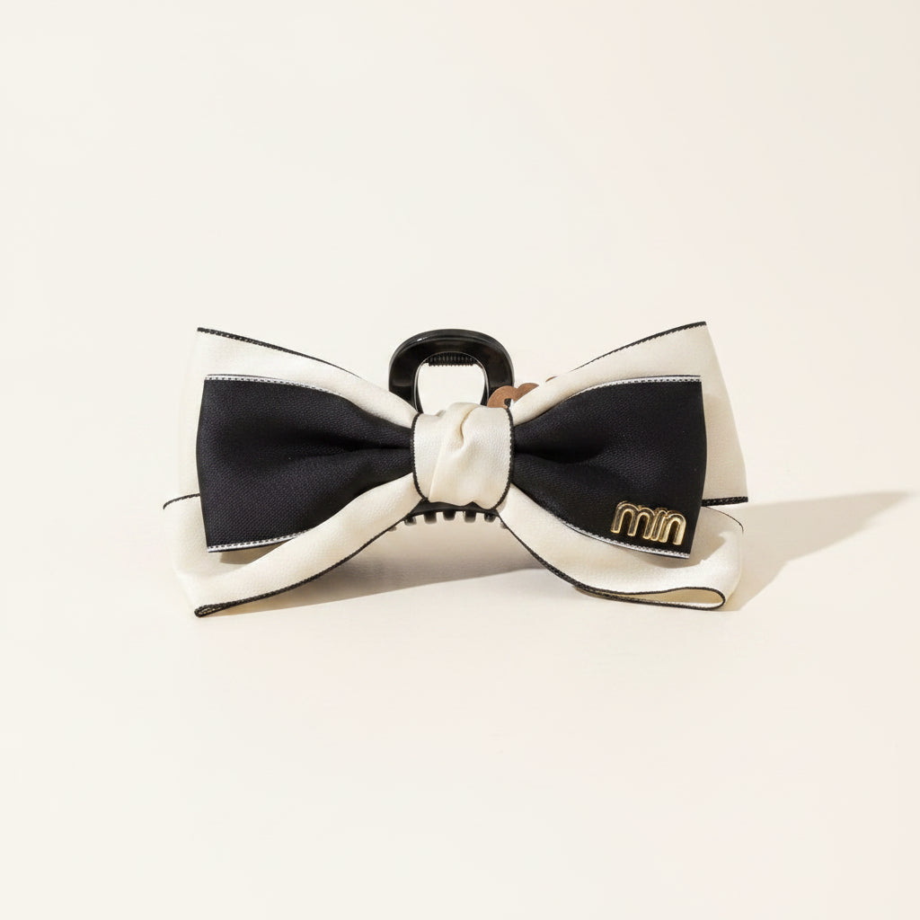 Large Satin Bow Hair Clips
