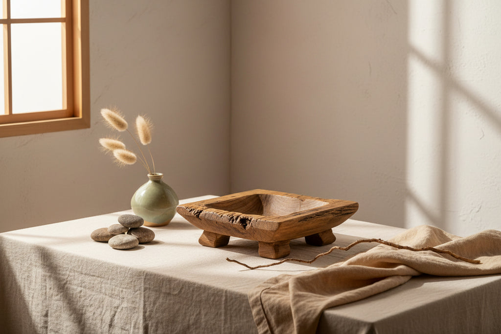 Natural Teak Wood Trays