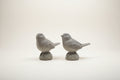 Cement Finished Birds | Set of 2