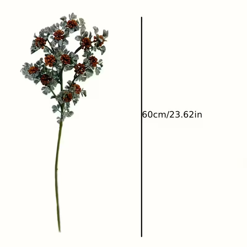 Autumn-colored Artificial Berry Raspberry Flower Stems