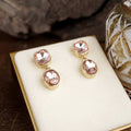 Brilliant Bond – Double Crystal Drop Earrings