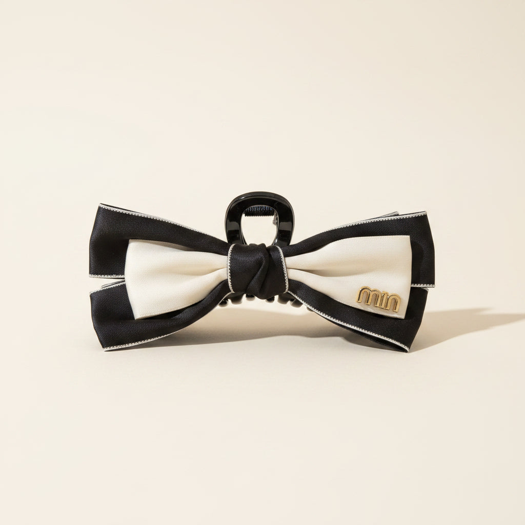 Large Satin Bow Hair Clips