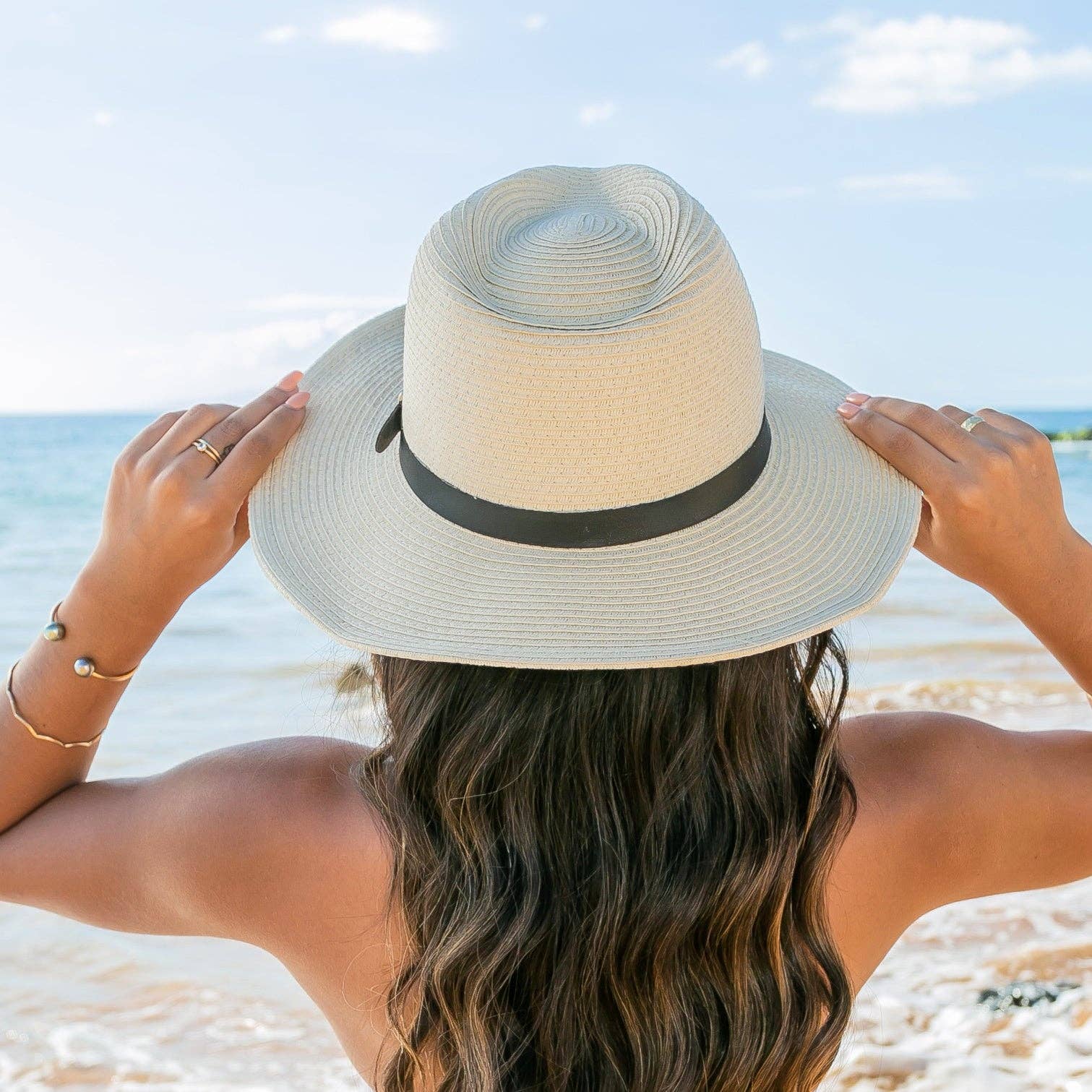 Drawstring Panama Hats