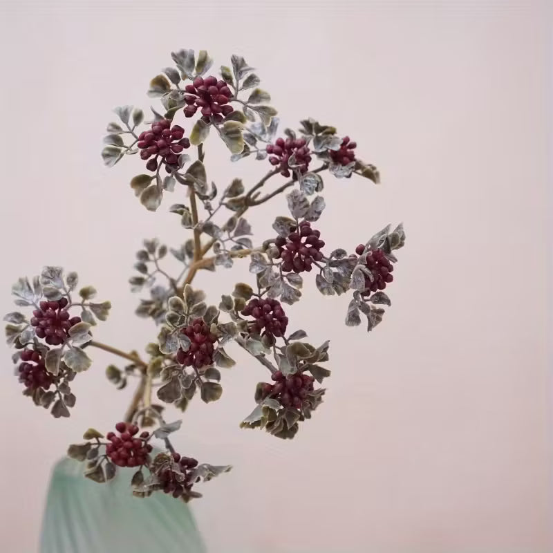 Autumn-colored Artificial Berry Raspberry Flower Stems