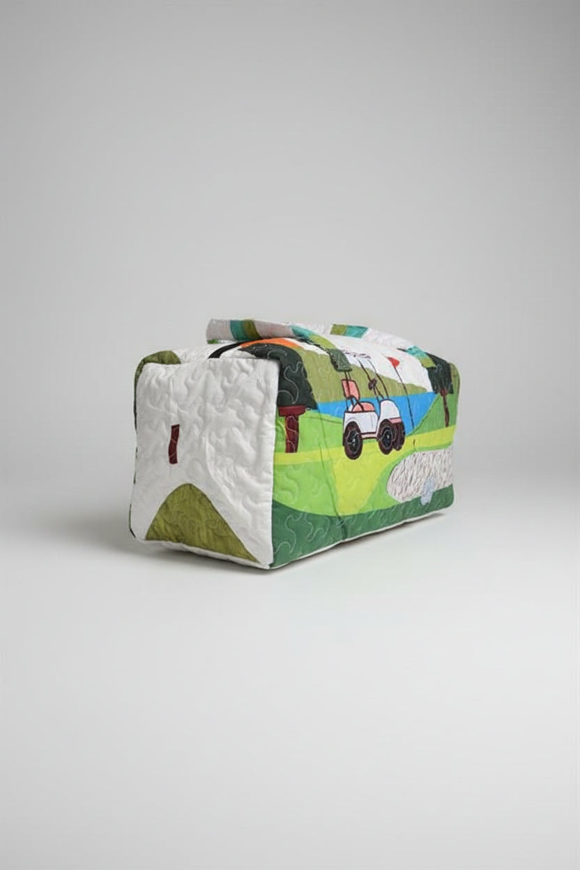 Golf Themed Bohemian 3D Quilted Handbag
