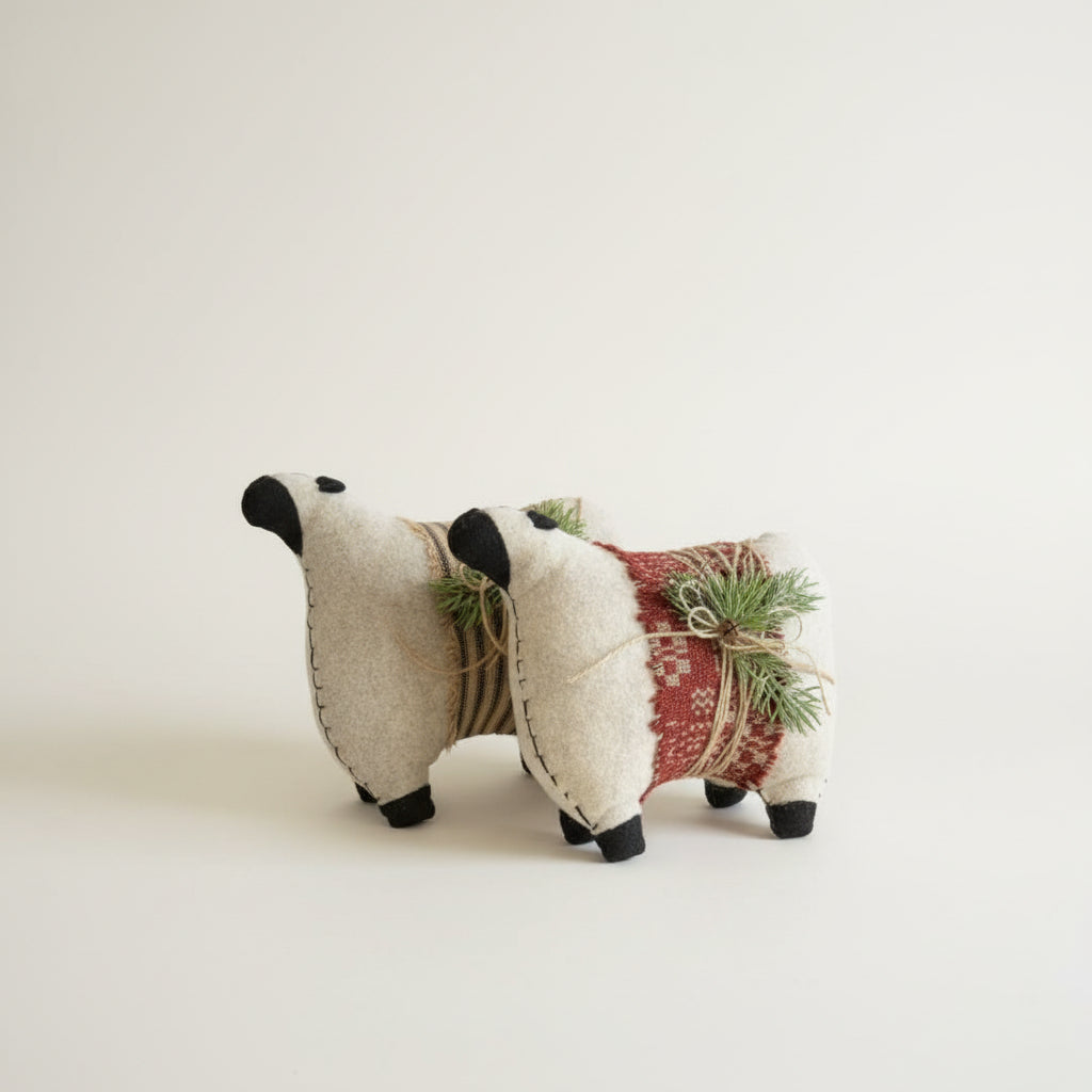 Felt Festive Sheep