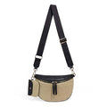 Valentina Mixed Media Straw Sling Crossbody Bag