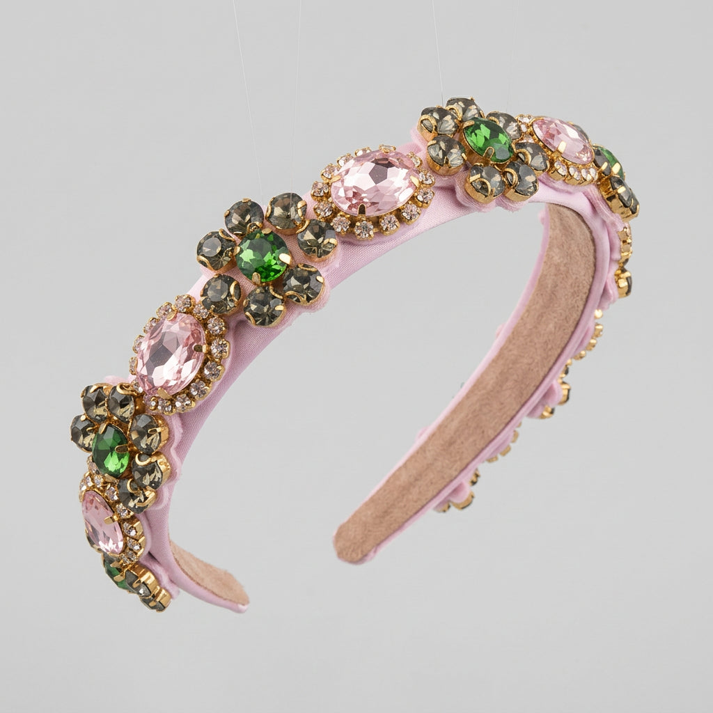 Baroque Floral Rhinestone Headband