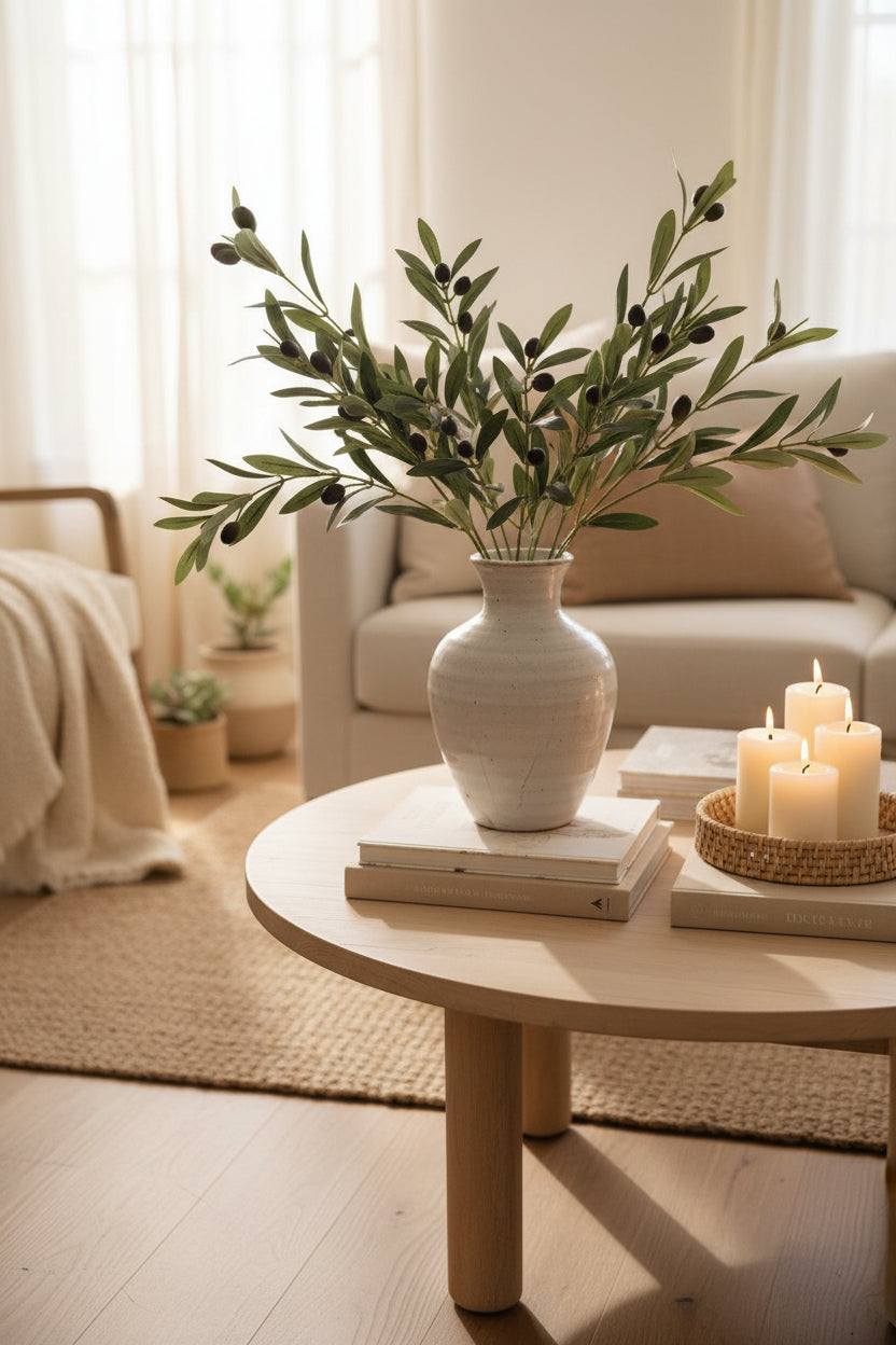 Faux Olive Stems | 14"