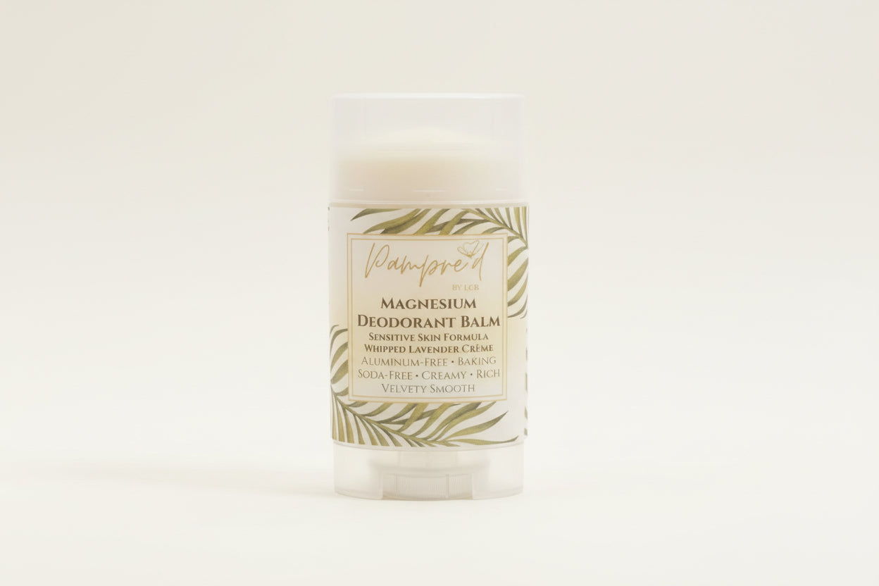 Magnesium Deodorant Balm – Aluminum-Free, Baking Soda-Free | Pampre’d