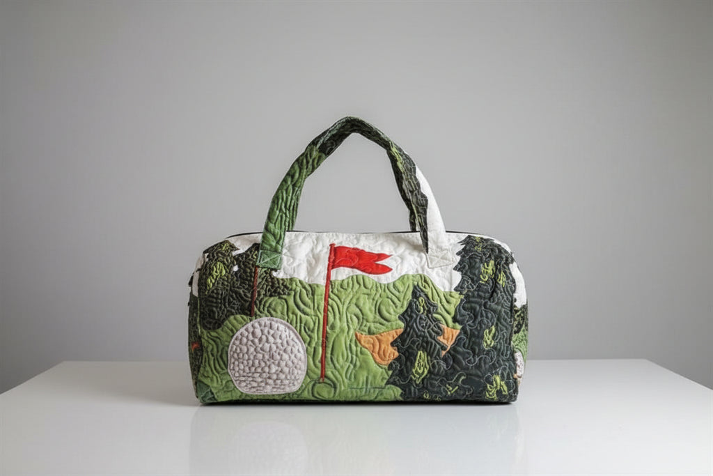 Golf Themed Bohemian 3D Quilted Handbag
