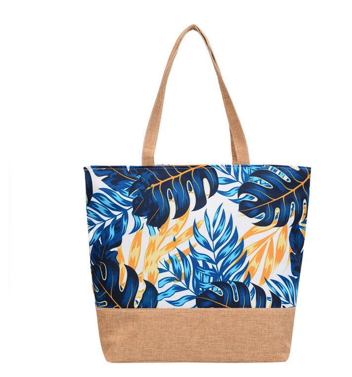 Large Canvas Tropical Shoulder Bags