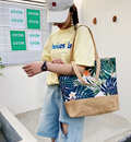 Large Canvas Tropical Shoulder Bags